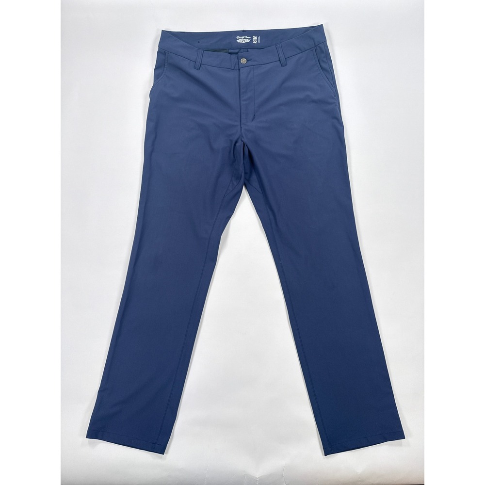 Straight Down Pants Mens 36x32 Blue Performance Golf  Golfcore Stretch